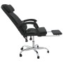 Verstellbarer Bürostuhl mit Massagefunktion aus schwarzem Kunstleder von vidaXL, Bürostühle - Ref: Foro24-349743, Preis: 152,...