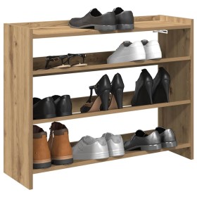 Zapatero artesanal de madera contrachapada 80x25x62 cm