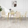 Sillas de comedor 4 unidades terciopelo blanco crema de vidaXL, Sillas de comedor - Ref: Foro24-325688, Precio: 243,49 €, Des...