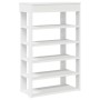 Mueble zapatero madera contrachapada blanco 60x30x98 cm