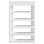Mueble zapatero madera contrachapada blanco 60x30x98 cm