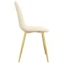 Sillas de comedor 4 unidades terciopelo blanco crema de vidaXL, Sillas de comedor - Ref: Foro24-325688, Precio: 243,49 €, Des...