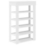 Mueble zapatero madera contrachapada blanco 60x30x98 cm
