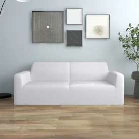 Elastic cover for 2-seater armchair, white polyester jersey by vidaXL, Covers - Ref: Foro24-332949, Price: 22,22 €, Discount: %