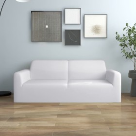 Elastischer Bezug für 2-Sitzer-Sessel, weißer Polyester-Jersey von vidaXL, Abdeckungen - Ref: Foro24-332949, Preis: 22,58 €, ...