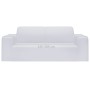 Funda elástica para sillón de 2 plazas poliéster jersey blanca de vidaXL, Fundas - Ref: Foro24-332949, Precio: 22,51 €