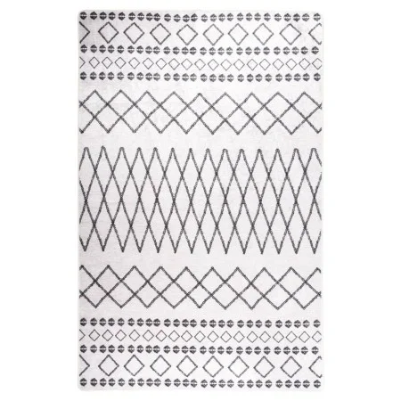 Waschbarer rutschfester Teppich schwarz und weiß 80x150 cm von vidaXL, Teppiche - Ref: Foro24-337970, Preis: 29,06 €, Rabatt: %