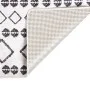 Waschbarer rutschfester Teppich schwarz und weiß 80x150 cm von vidaXL, Teppiche - Ref: Foro24-337970, Preis: 29,06 €, Rabatt: %