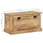 Solid mango wood shoe bench 85x40x45 cm by vidaXL, Benches for halls and storage - Ref: Foro24-337827, Price: 248,33 €, Disco...