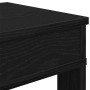 Mueble zapatero de madera de ingeniería negro 80x30x98 cm