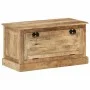 Solid mango wood shoe bench 85x40x45 cm by vidaXL, Benches for halls and storage - Ref: Foro24-337827, Price: 248,33 €, Disco...
