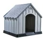 Caseta para perros gris 92x87x91 cm plástico de vidaXL, Casetas para perros - Ref: Foro24-337894, Precio: 130,72 €, Descuento: %