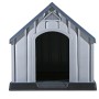 Graue Hundehütte 92x87x91 cm aus Kunststoff von vidaXL, Hundehütten - Ref: Foro24-337894, Preis: 152,10 €, Rabatt: %
