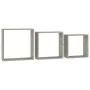 Wand-Cube-Regale 3 Einheiten Betongrau von vidaXL, Regale und Regale - Ref: Foro24-326721, Preis: 32,22 €, Rabatt: %