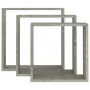 Wand-Cube-Regale 3 Einheiten Betongrau von vidaXL, Regale und Regale - Ref: Foro24-326721, Preis: 32,22 €, Rabatt: %