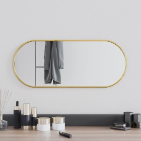 Goldener ovaler Wandspiegel 60x25 cm von vidaXL, Spiegel - Ref: Foro24-348197, Preis: 38,20 €, Rabatt: %
