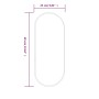 Espejo de pared ovalado dorado 60x25 cm de vidaXL, Espejos - Ref: Foro24-348197, Precio: 38,20 €, Descuento: %