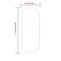 Espejo de pared ovalado plateado 60x25 cm de vidaXL, Espejos - Ref: Foro24-348190, Precio: 29,10 €, Descuento: %