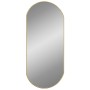 Oval golden wall mirror 90x40 cm by vidaXL, Mirrors - Ref: Foro24-348200, Price: 60,39 €, Discount: %