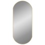 Oval golden wall mirror 90x40 cm by vidaXL, Mirrors - Ref: Foro24-348200, Price: 60,39 €, Discount: %
