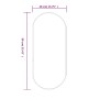 Oval golden wall mirror 90x40 cm by vidaXL, Mirrors - Ref: Foro24-348200, Price: 60,39 €, Discount: %
