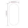 Ovales goldfarbenes Wandspiegel 90x40 cm von vidaXL, Spiegel - Ref: Foro24-348200, Preis: 56,28 €, Rabatt: %