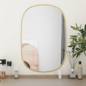 Espejo de pared dorado 60x40 cm
