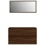 2-teiliges Badezimmermöbel-Set aus eichenbraunem Sperrholz von vidaXL, Badezimmermöbel - Ref: Foro24-815740, Preis: 63,77 €, ...