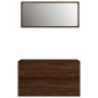 2-teiliges Badezimmermöbel-Set aus eichenbraunem Sperrholz von vidaXL, Badezimmermöbel - Ref: Foro24-815740, Preis: 64,55 €, ...