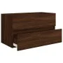 2-teiliges Badezimmermöbel-Set aus eichenbraunem Sperrholz von vidaXL, Badezimmermöbel - Ref: Foro24-815740, Preis: 63,77 €, ...