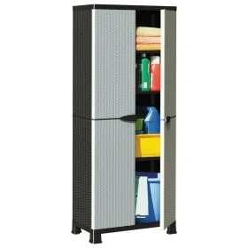 Plastic wardrobe rattan design 68x39x171.5 cm by vidaXL, Lockers and storage cabinets - Ref: Foro24-337899, Price: 151,54 €, ...