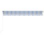 Automatic retractable blue and white awning 500x350 cm by vidaXL, Awnings - Ref: Foro24-3069026, Price: 474,36 €, Discount: %