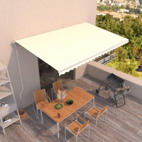 Cremefarbene automatische einziehbare Markise 500 x 350 cm von vidaXL, Markisen - Ref: Foro24-3069027, Preis: 484,57 €, Rabat...