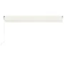 Cream automatic retractable awning 500x350 cm by vidaXL, Awnings - Ref: Foro24-3069027, Price: 506,70 €, Discount: %