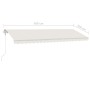 Automatic freestanding cream-colored awning 500x350 cm by vidaXL, Awnings - Ref: Foro24-3069667, Price: 615,79 €, Discount: %