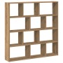 Estante cubo de pared 12 compartimentos madera roble artisan
