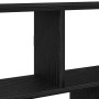 Estante cubo de pared 12 compartimentos madera ingeniería negro