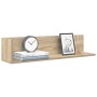 Estantes pared 2 uds madera roble Sonoma 75x16,5x16,5 cm