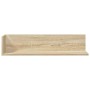 Estantes pared 2 uds madera roble Sonoma 75x16,5x16,5 cm