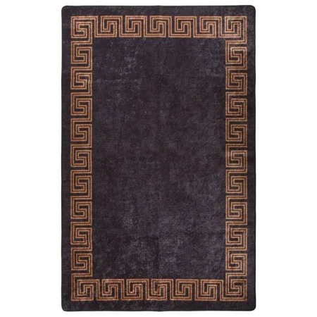 Rutschfester, waschbarer Teppich in Schwarz und Gold, 80 x 150 cm von vidaXL, Teppiche - Ref: Foro24-337928, Preis: 31,30 €, ...