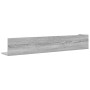 Estantes de pared 2 uds madera gris Sonoma 100x16,5x16,5 cm