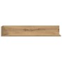 Estantes de pared 2 uds madera roble artisan 100x16,5x16,5 cm