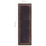 Black and gold non-slip washable rug 80x300 cm by vidaXL, Rugs - Ref: Foro24-337929, Price: 43,21 €, Discount: %