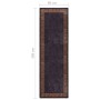Rutschfester, waschbarer Teppich in Schwarz und Gold, 80 x 300 cm von vidaXL, Teppiche - Ref: Foro24-337929, Preis: 49,05 €, ...