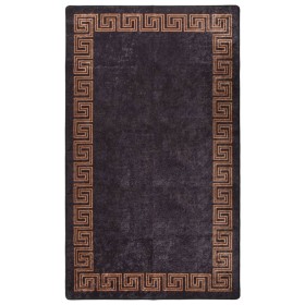 Alfombra lavable antideslizante negro y dorado 190x300 cm de vidaXL, Alfombras - Ref: Foro24-337932, Precio: 71,91 €, Descuen...