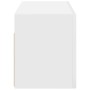 Mueble de pared de baño madera ingeniería blanco 60x25x30 cm