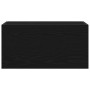 Mueble de pared de baño madera ingeniería negro 60x25x30 cm