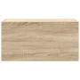 Mueble de pared baño madera ingeniería roble Sonoma 60x25x30 cm
