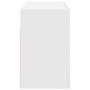 Mueble de pared de baño madera ingeniería blanco 60x25x40 cm