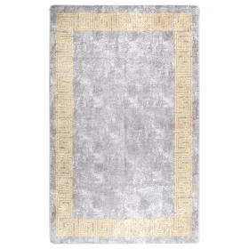 Grauer rutschfester waschbarer Teppich 80x150 cm von vidaXL, Teppiche - Ref: Foro24-337934, Preis: 29,37 €, Rabatt: %
